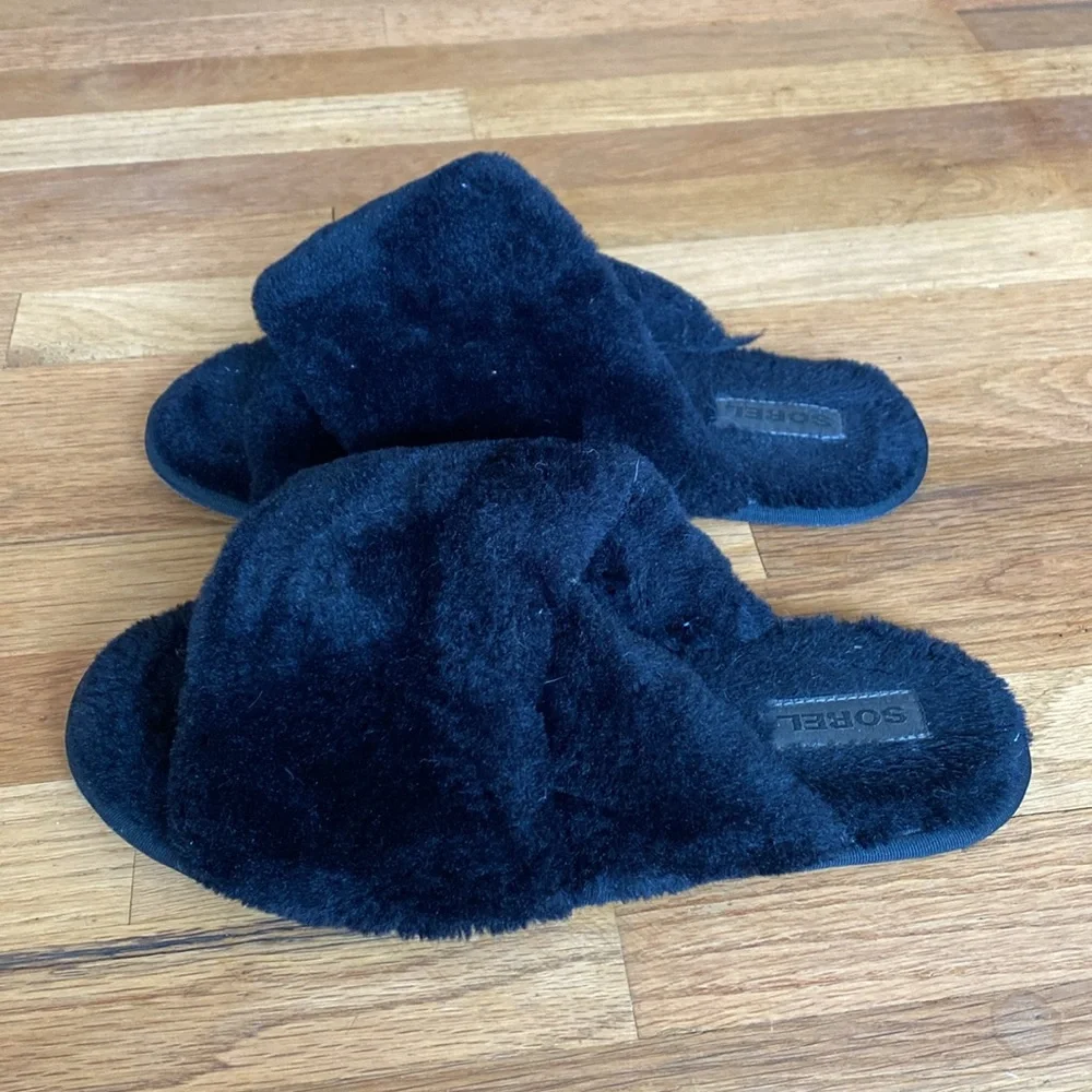 Sorel Hadley Slide Slipper Black size 9 - Picture 2 of 7